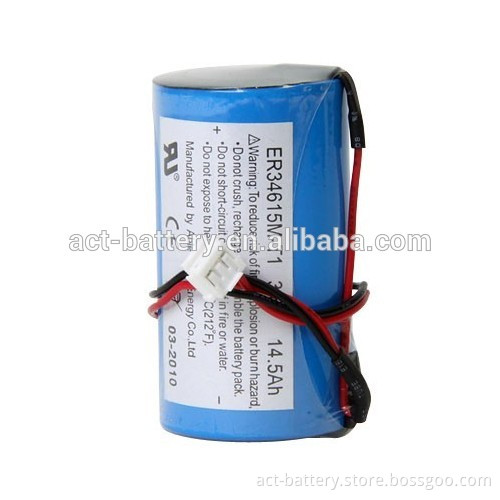 primary lithium battery ER34615m 3.6V